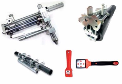 MANUAL SCRAPPER, PEELING DEVICE & PIPE SUPPORT